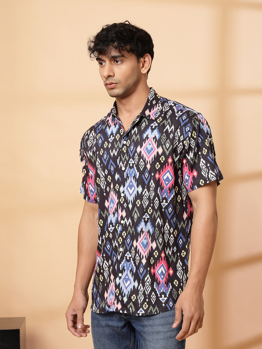 Trendy Ikkat Rayon Shirt