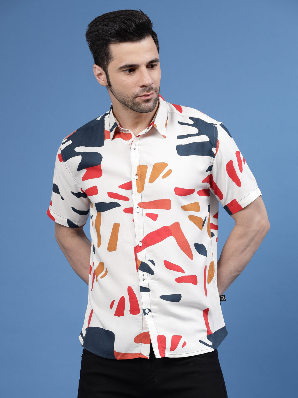 Floral Fantasy Multicolored Rayon Shirt