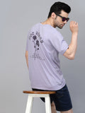 Not Bound Oversized Cotton Purple T-shirt