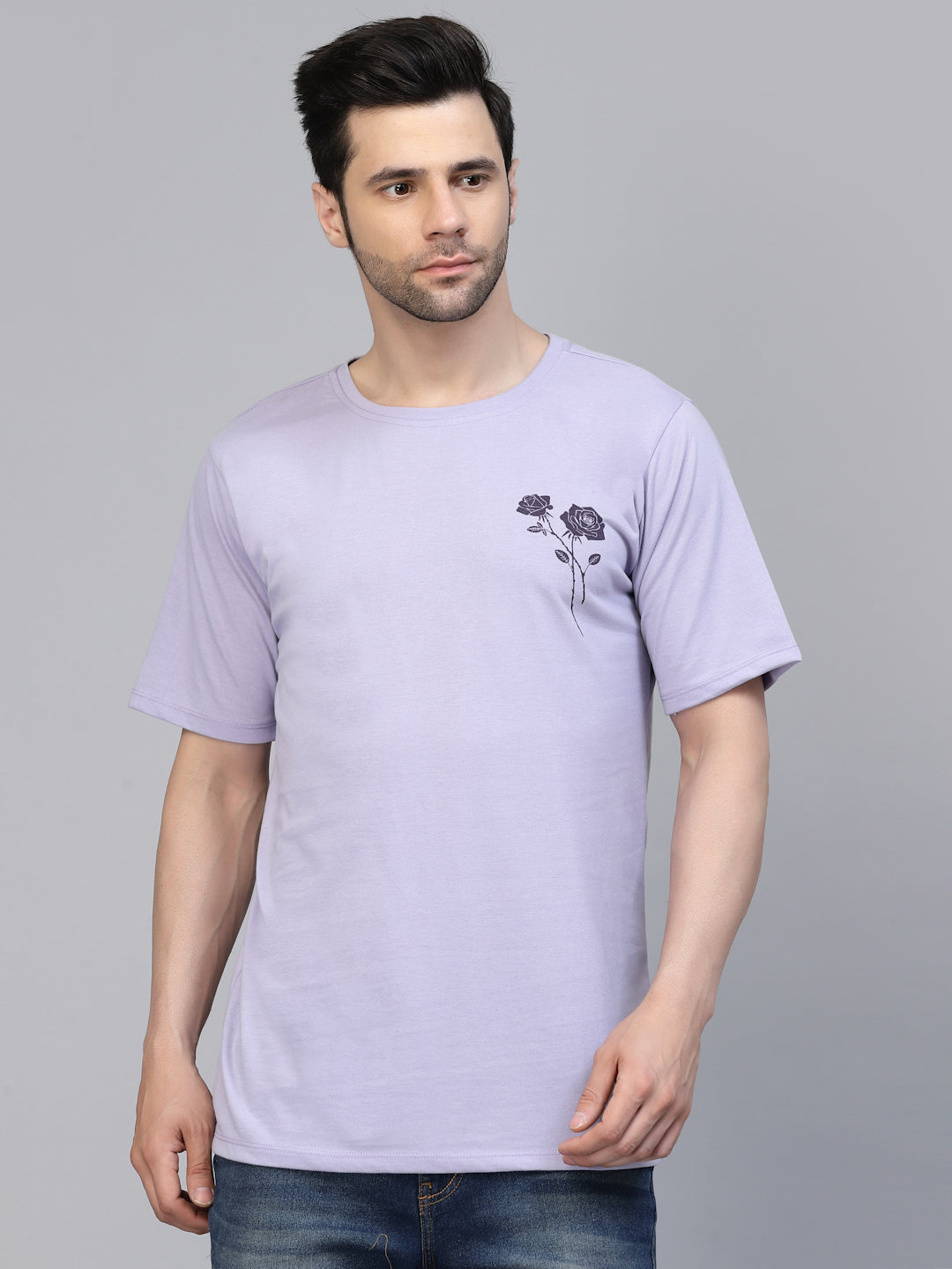 Not Bound Oversized Cotton Purple T-shirt