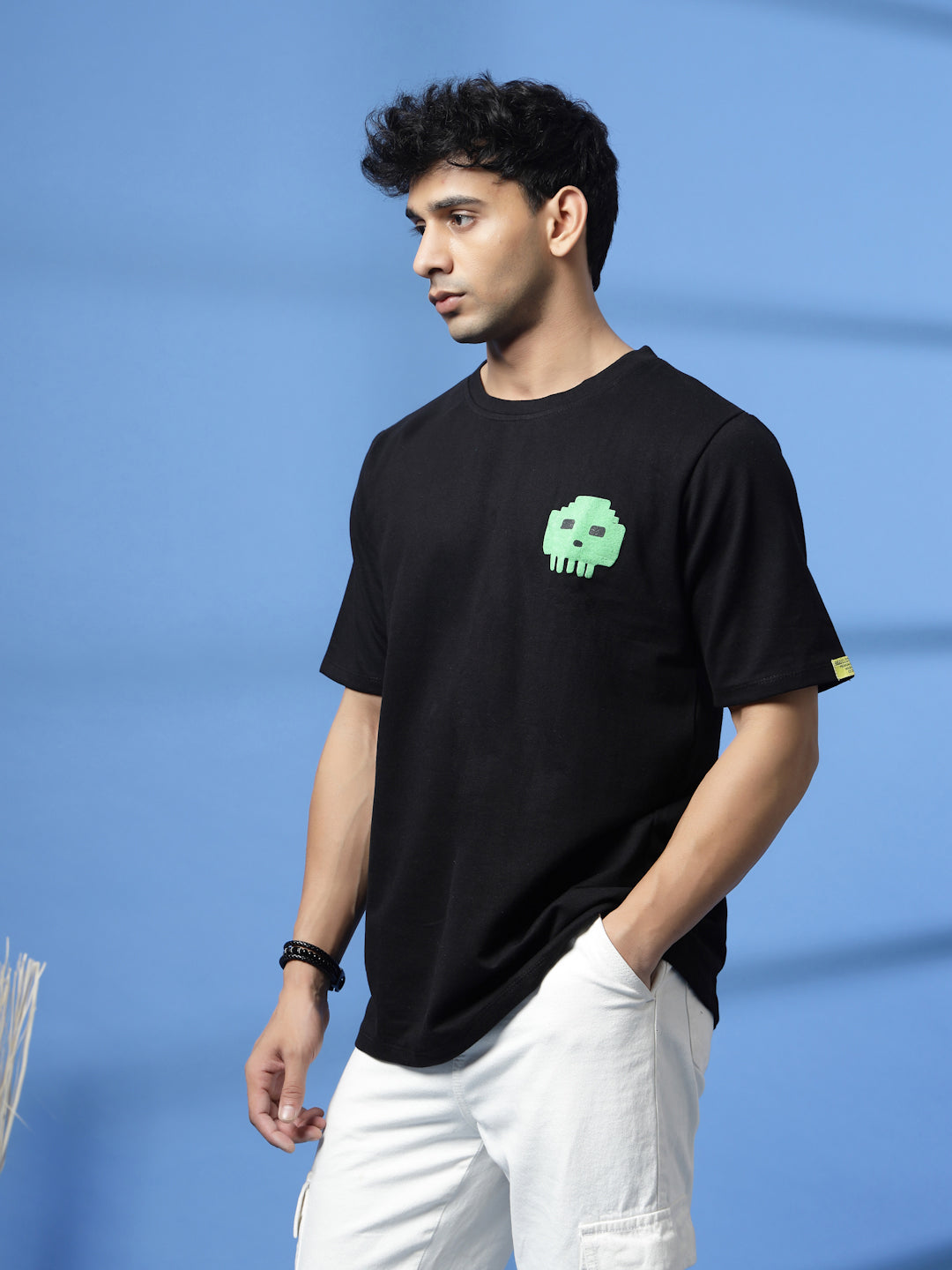 Men Game Over Black  Oversized Graphic T-shirt