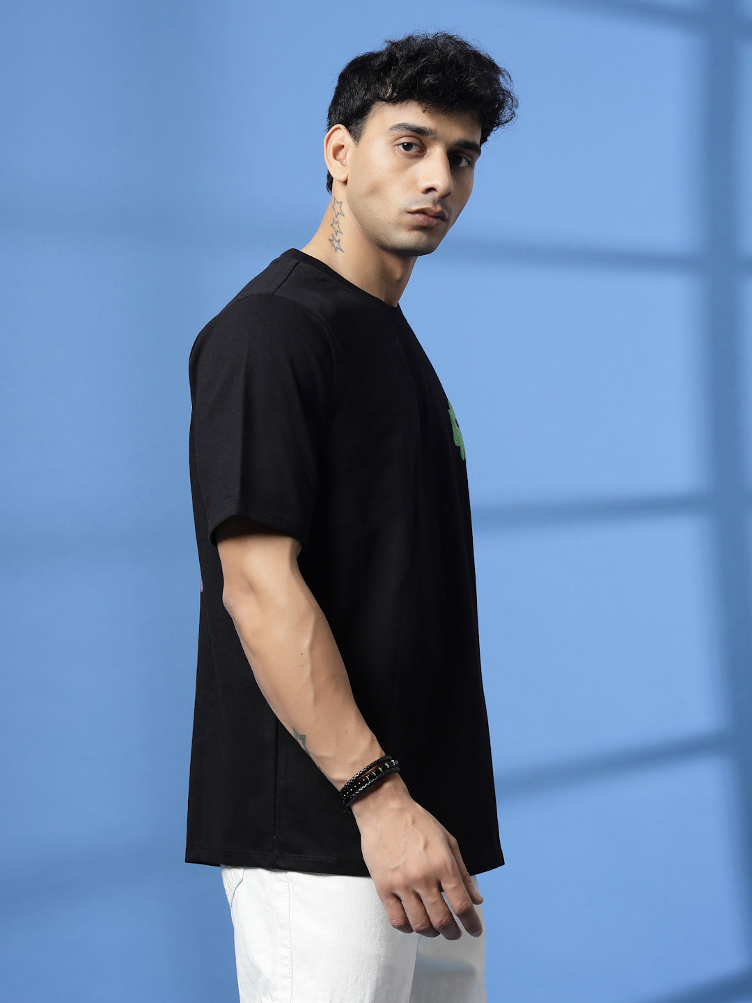 Men Game Over Black  Oversized Graphic T-shirt