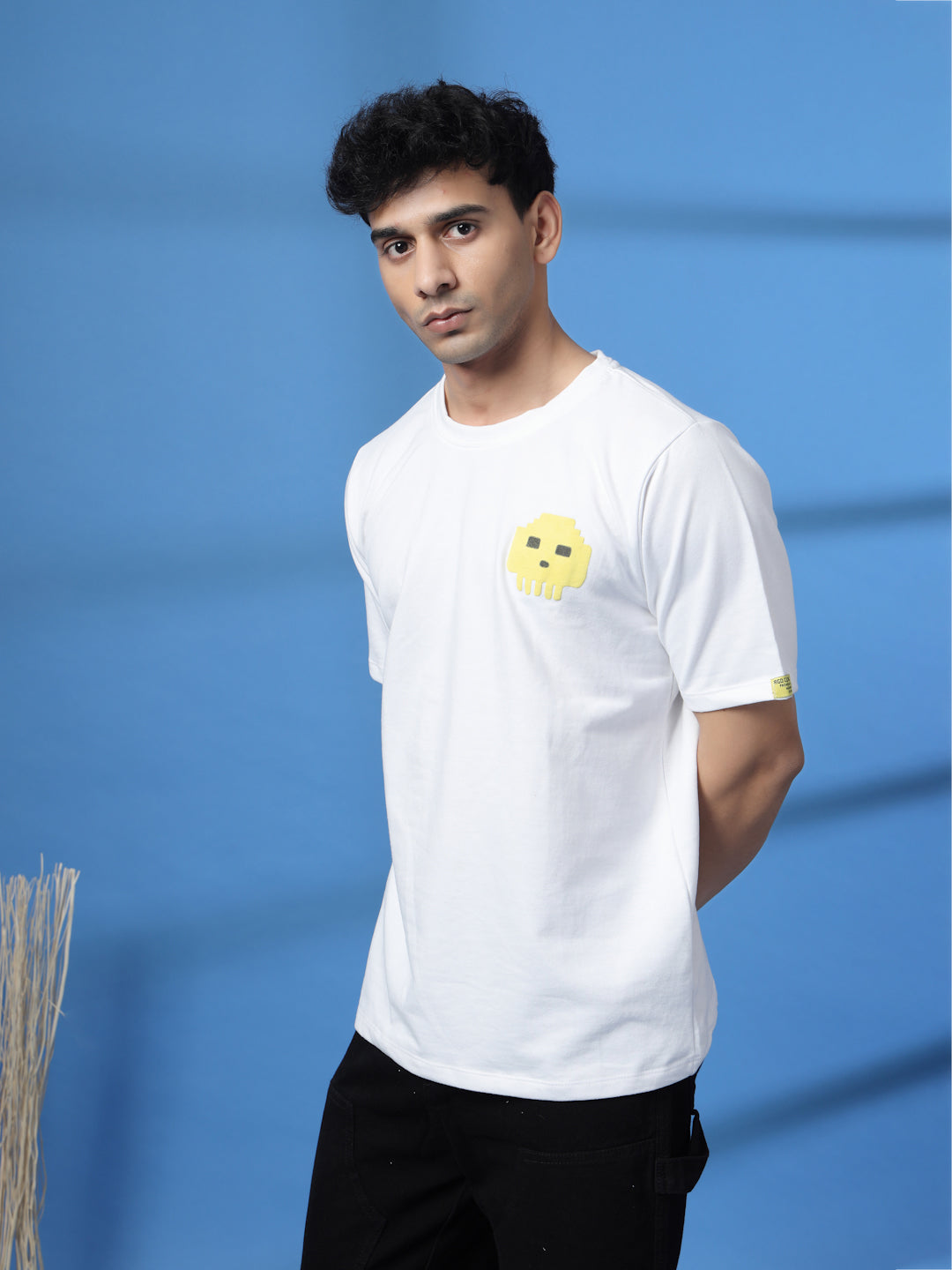 Men Game Over White Oversized Graphic T-shirt