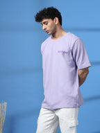 Men Drink in Design Purple Oversized T-shirt