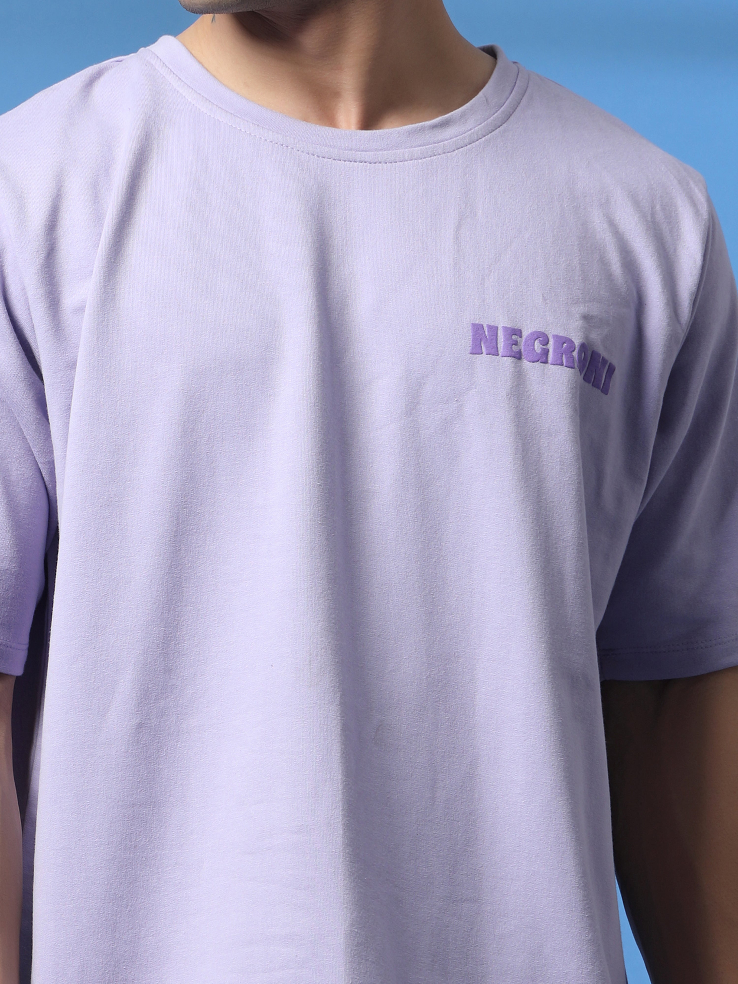 Men Drink in Design Purple Oversized T-shirt