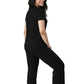 Tencel Ribbed Tee (Carbon Black)