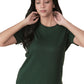 Tencel Ribbed Tee (Pine Green)