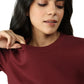 Tencel Ribbed Tee (Sangria)