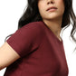 Tencel Ribbed Tee (Sangria)