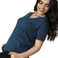 Bamboo V-Neck T-Shirt (Rustic Blue)