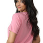 Bamboo V-Neck T-Shirt (Wild Rose)