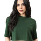 Bamboo Boxy Tee (Pine Green)