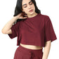 Bamboo Boxy Tee (Bold Red)
