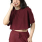 Bamboo Boxy Tee (Bold Red)
