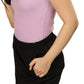 Women’s Organic Cotton Lounge Shorts – High-Waist with Utility Pocket (280 GSM) (Carbon Black)
