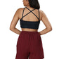 Women’s Organic Cotton Lounge Shorts – High-Waist with Utility Pocket (280 GSM) (Sangria)