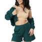 Women’s Organic Cotton Lounge Shorts – High-Waist with Utility Pocket (280 GSM) (Deep Teal)