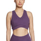 V-Neck Sports Bra (Plum)