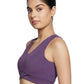 V-Neck Sports Bra (Plum)