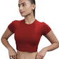Bamboo Crop Top (Bold Red)