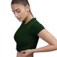 Bamboo Crop Top (Pine Green)