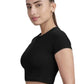 Bamboo Crop Top (Carbon Black)