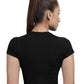 Bamboo Crop Top (Carbon Black)