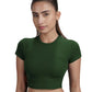 Bamboo Crop Top (Pine Green)