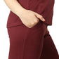 Ribbed Lounge Pants (Sangria)