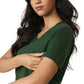 Bamboo V-Neck T-Shirt (Pine Green)