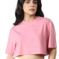 Bamboo Boxy Tee (Wild Rose)