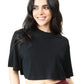 Bamboo Boxy Tee (Carbon Black)
