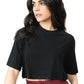 Bamboo Boxy Tee (Carbon Black)