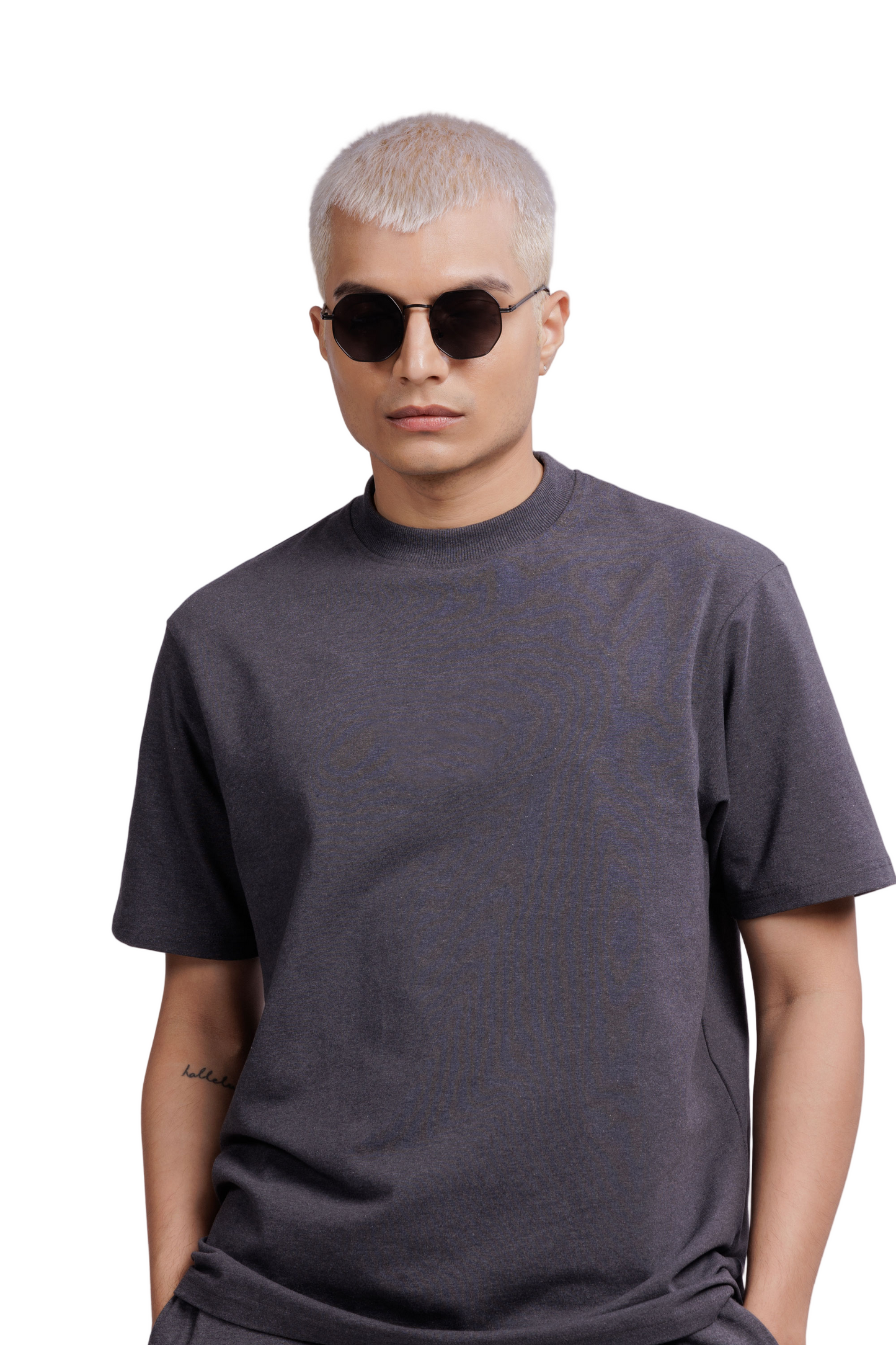 Oversized Carbon T-shirt (Charcoal Melange)