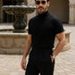 Raven Black Double-Pleated Trousers High-Waist Tapered Fit - Adam Spirit