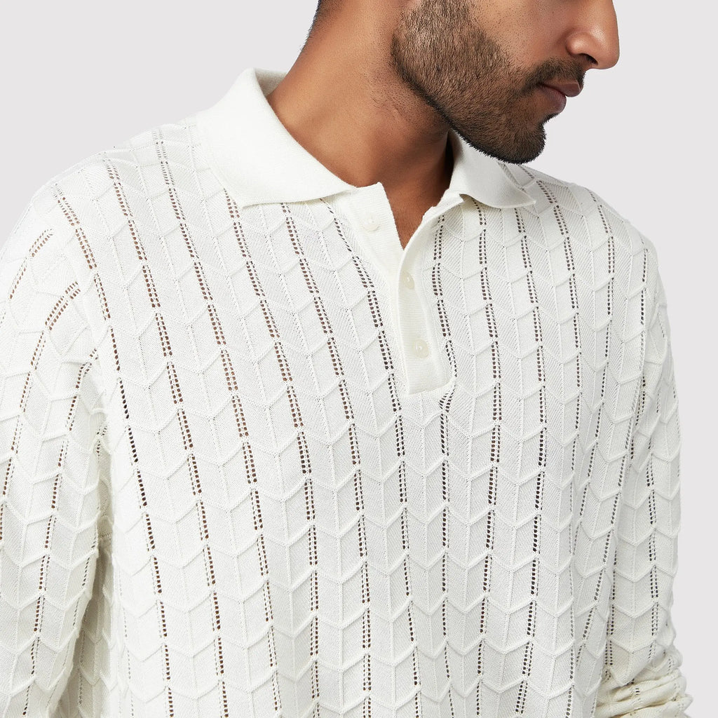 Chevron Self Pattern Polo SIC