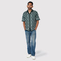 Triangle Jacqaurd Knit Shirt SIC