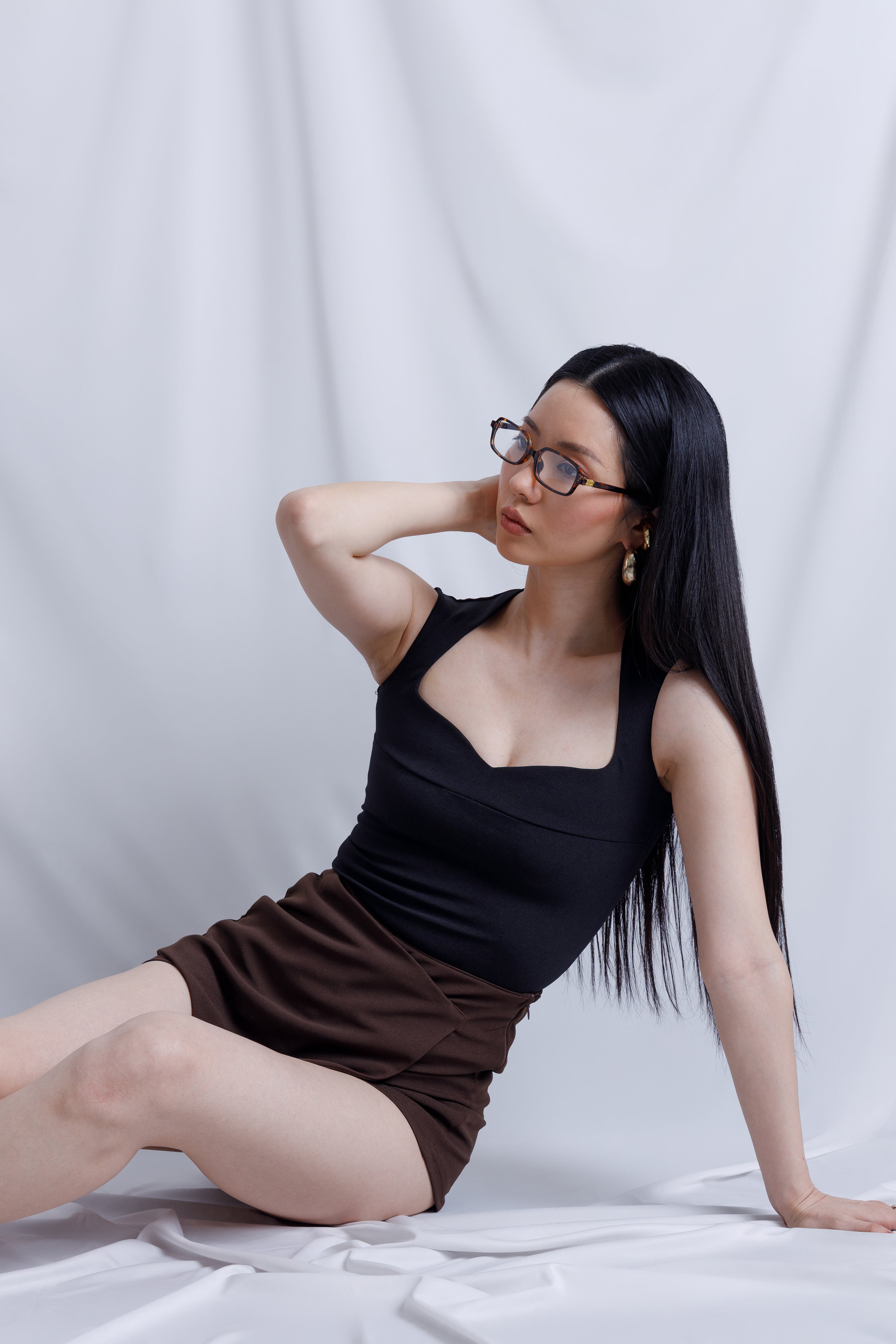 Stretch Sweetheart Neckline Bodysuit