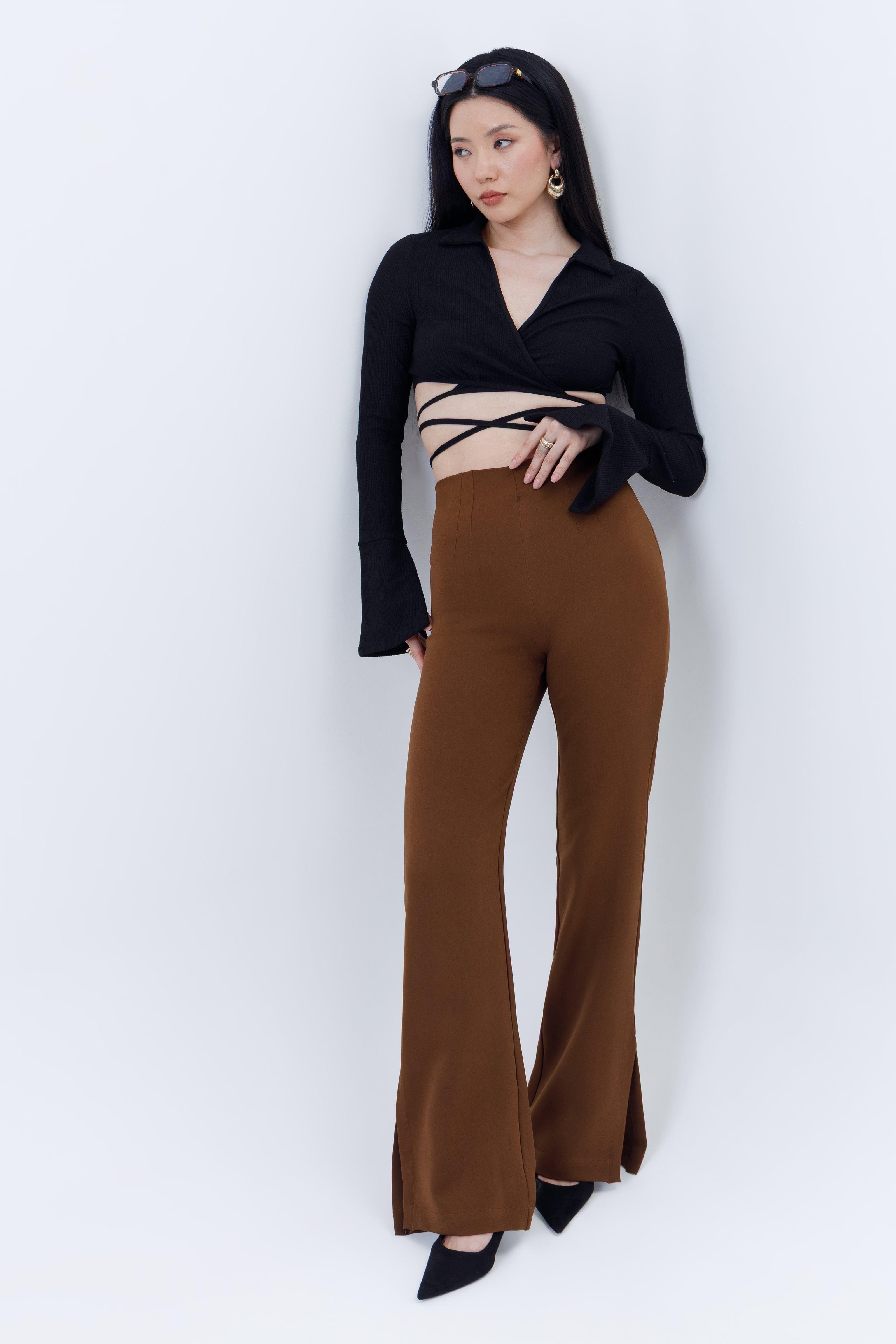Flare Trousers With Vents