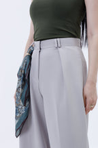 Pleated Parallel Trousers