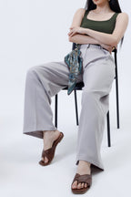 Pleated Parallel Trousers