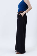 Pleated Parallel Trousers