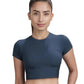 Bamboo Crop Top (Rustic Blue)