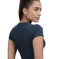Bamboo Crop Top (Rustic Blue)