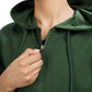 Women’s Cropped Hoodie – Organic Cotton (Pine Green)