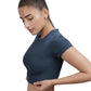Bamboo Crop Top (Rustic Blue)