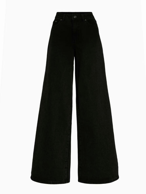Black Wide Leg Jeans Stylish Wodrobe