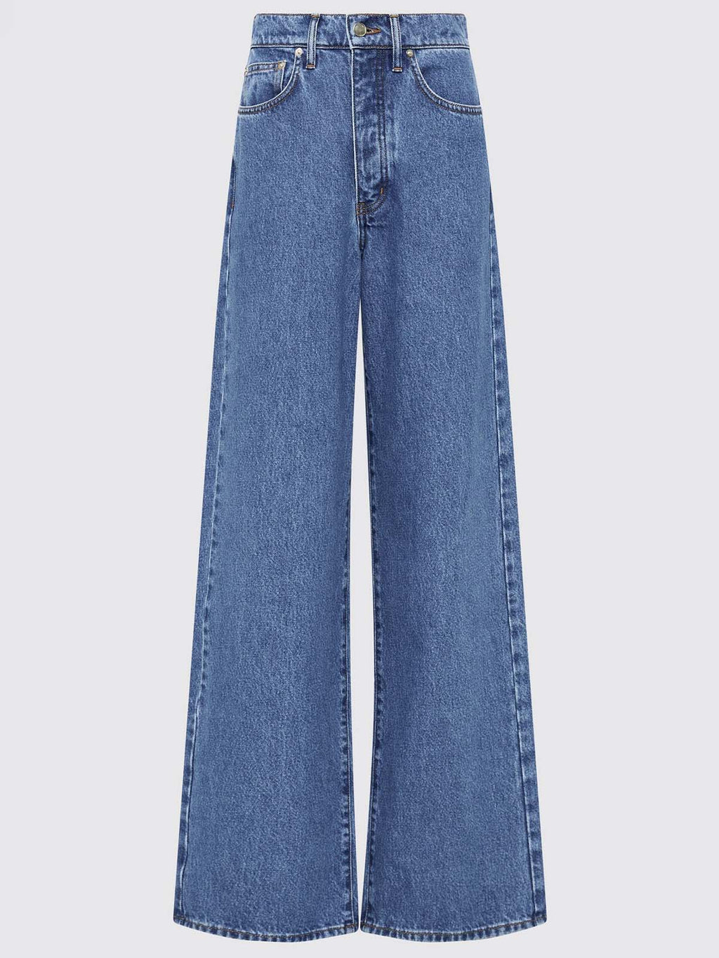 Ocean Blue Wide Leg Jeans Stylish Wodrobe