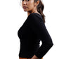 Full Sleeve Bamboo Top (Carbon Black)