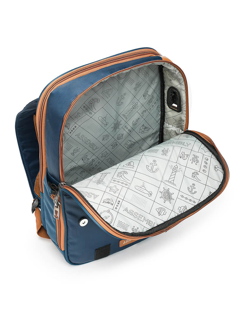 Echo+Flux Combo | Blue | Laptop Backpack with Fanny Pack
